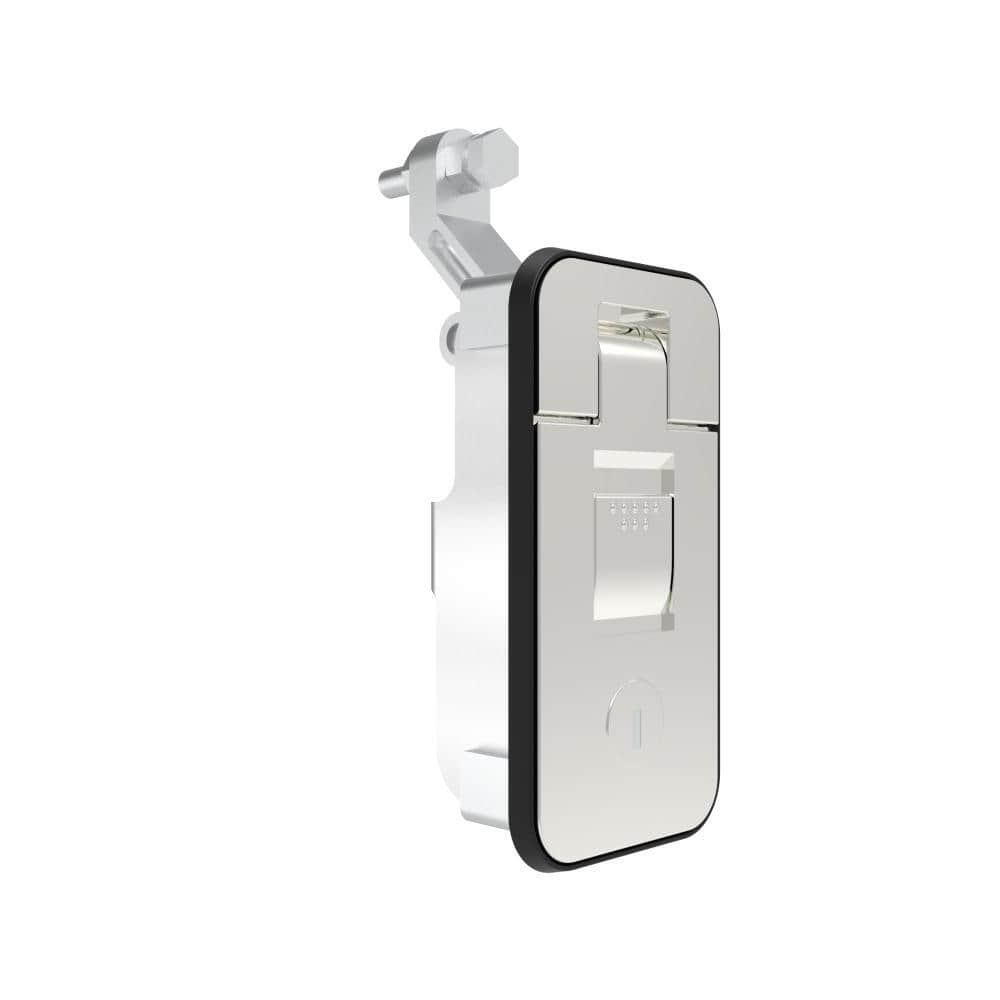 82 Bright Chrome Plated Zinc Alloy Small Sealed Thumb Compression Lever Latch | Key Operated Lock with Built-in Dust Cover