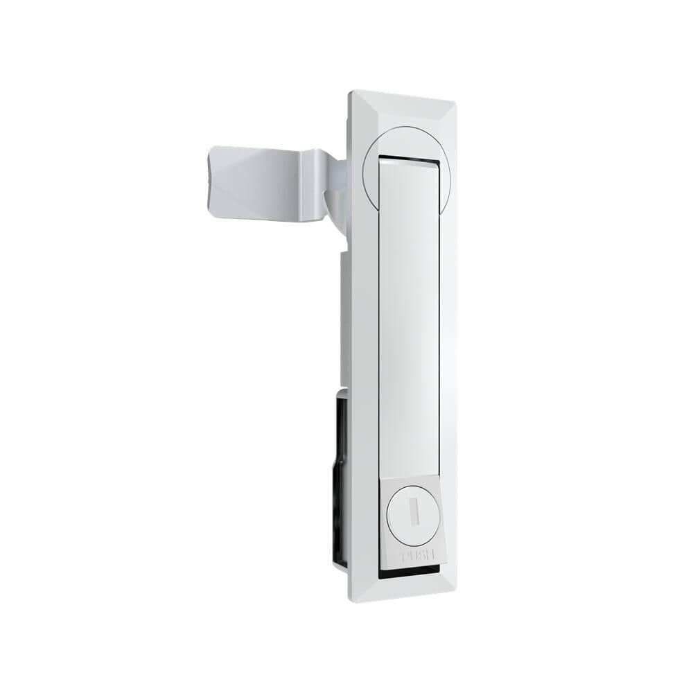 48 Zinc Alloy Silver Spray Paint K200 Rotary Handle Flat Lock | Universal Left Right Open Industrial Electrical Cabinet Lock