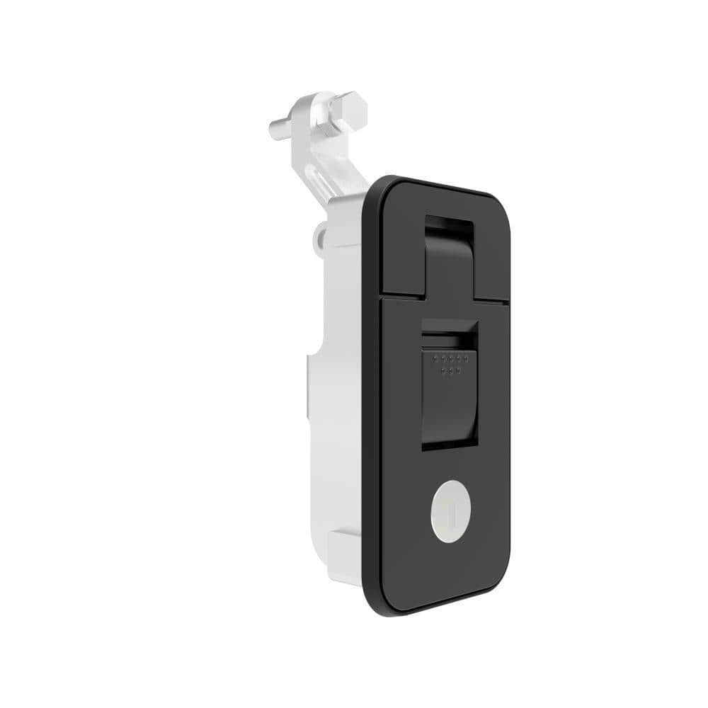 89 Black Powder Coated Zinc Alloy Medium Sealed Key Thumb Push Compression Lever Latch | Anti-dust Cabinet Compression Door Latch