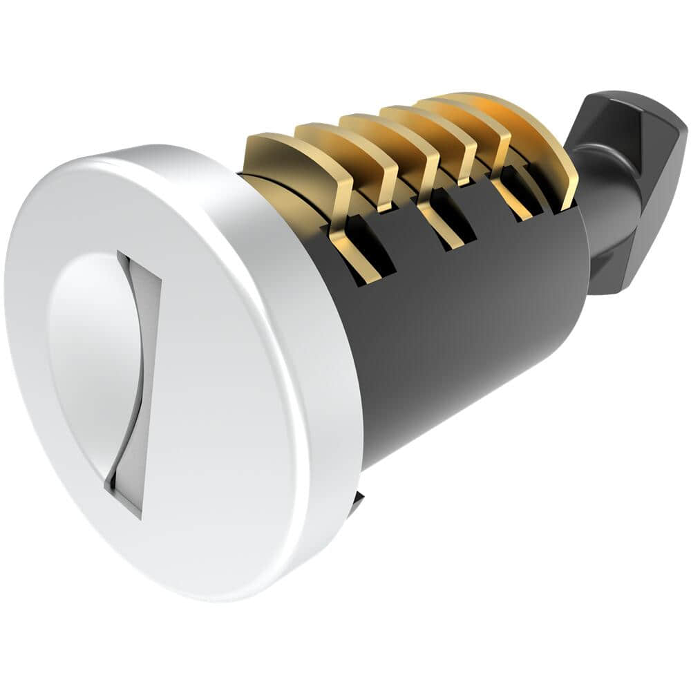 2 Car Roof Rack Lock Cylinder | Zinc Alloy Body Electroplated Nickel Alloy, Stainless Steel Cover, Brass Key Blade