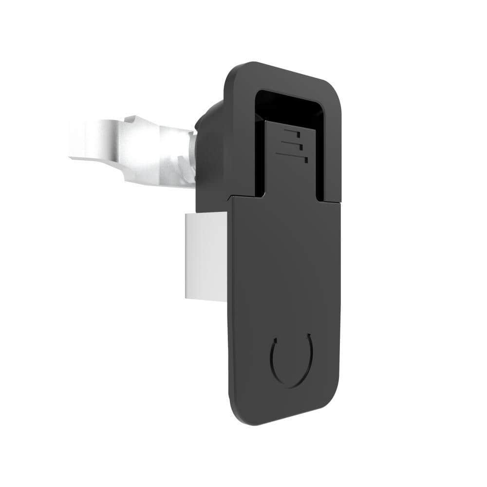 91 Black Powder Coated Medium Embedded Lift-turn Compression Latch | Industrial Cabinet Hidden Mount Compression Door Lock