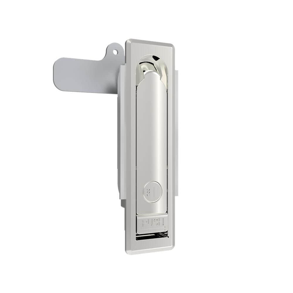 18 Passivated Stainless Steel K200 Rotary Handle Flat Lock | Universal Left Right Open for Electric Control & Network Cabinet Doors