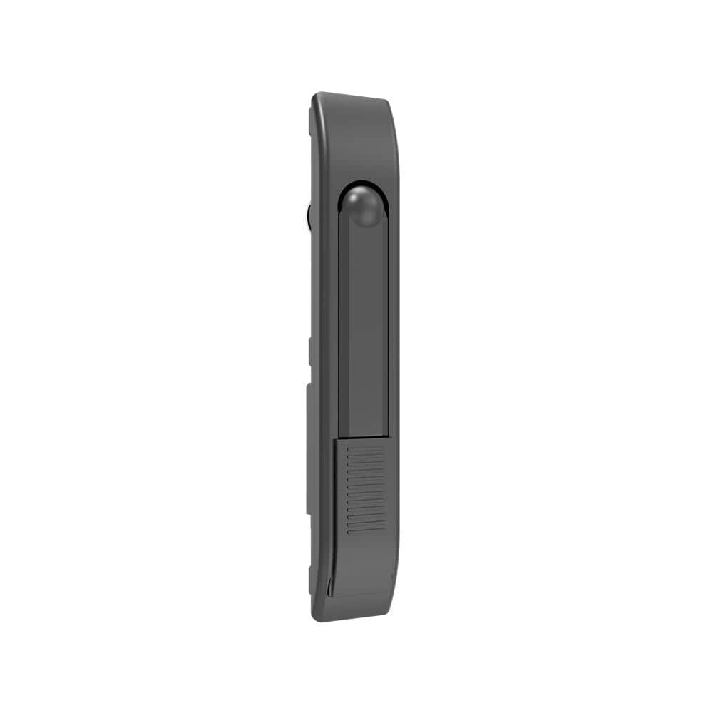 50 Black Nylon+30% Glass Fiber Rotary Handle Flat Lock | Universal Left Right Open Lightweight Industrial Cabinet Door Lock