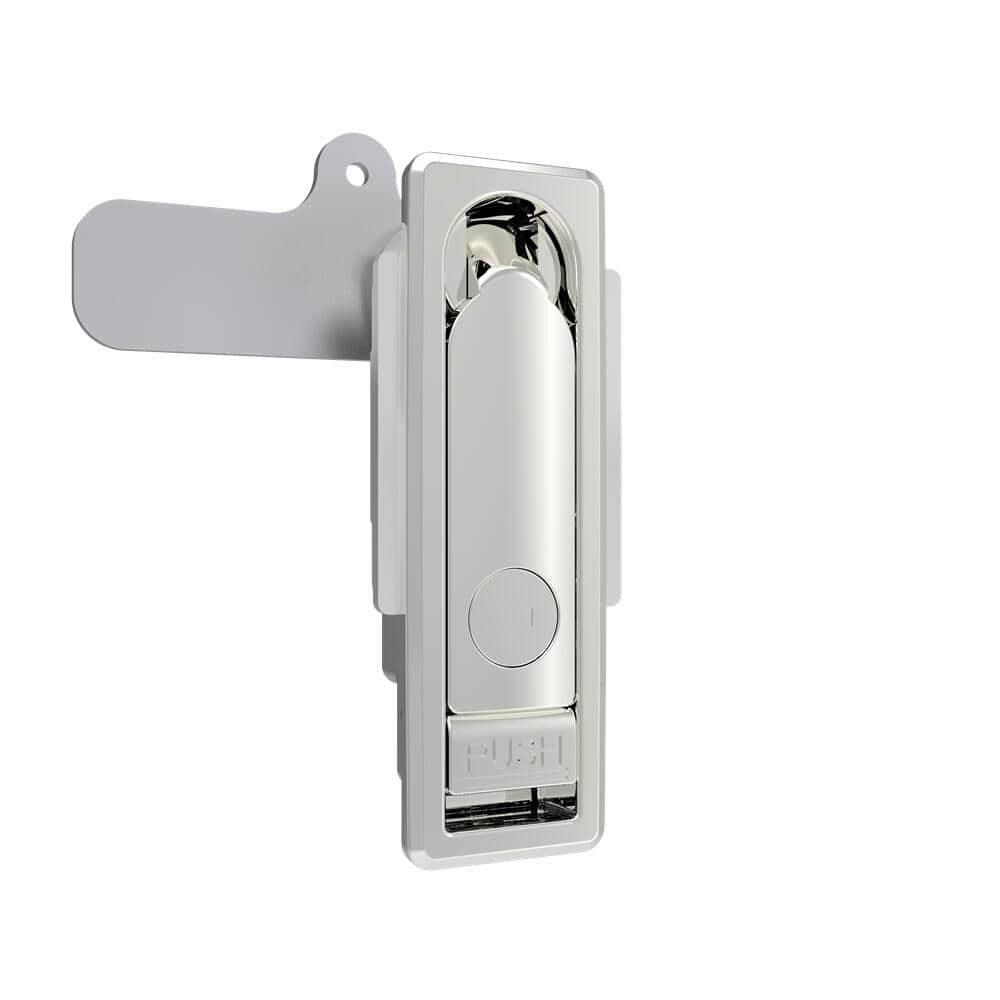 24 Passivated Stainless Steel K200 Rotary Handle Flat Lock | Multi-purpose Lock for Electric Control & Network Cabinet Doors