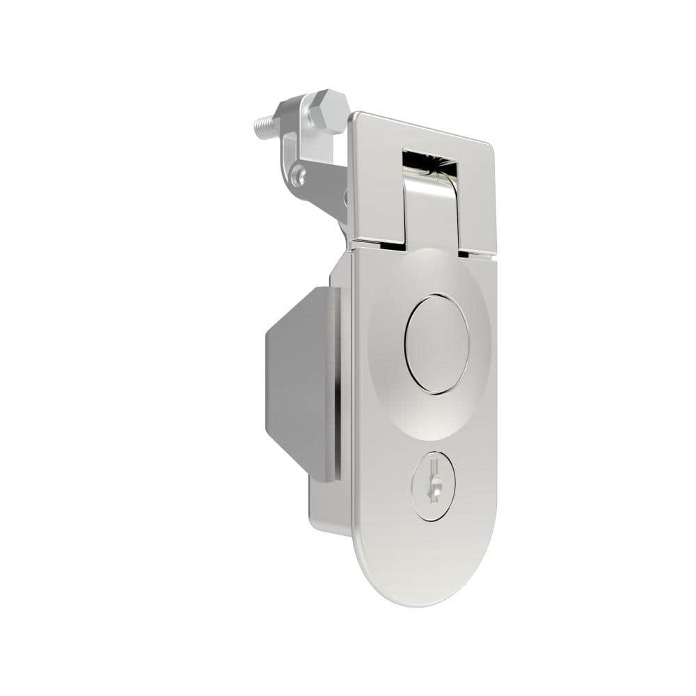 76 Chrome Plated Zinc Alloy Sealed Key Operated Compression Lever Latch | Dust Sealed Keyed Industrial Cabinet Compression Lock