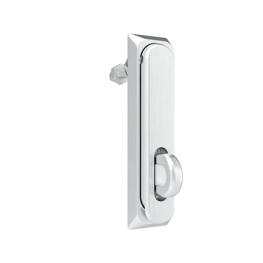 99 Stainless Steel Rotary Handle Lock with Padlock Lug | EMKA Style Flat Lock for Electrical Equipment Cabinet Doors