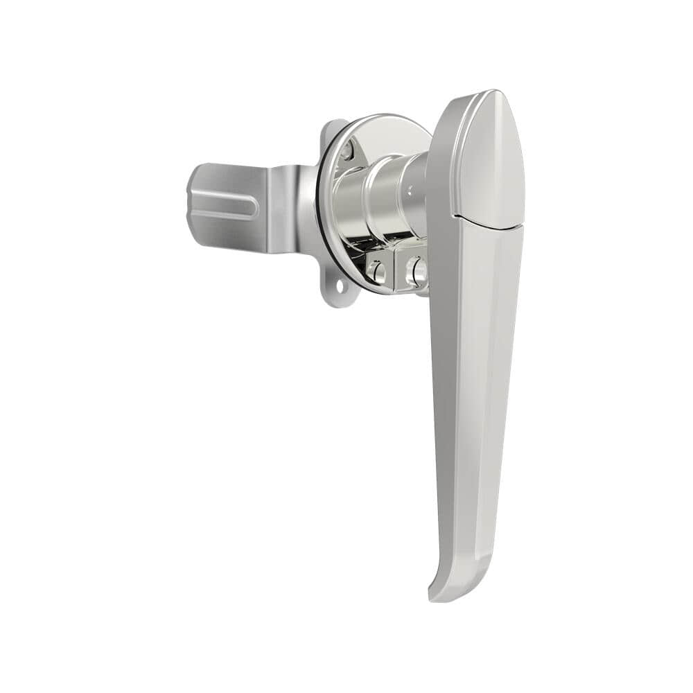 116 Passivated Stainless Steel Padlockable L-Type Quarter Turn Lock | Built-in Cam Sealed Industrial Cabinet Handle Lock