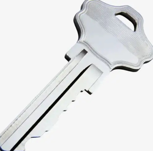 11 Plastic Handle Replacement Lock Key | Nickel Plated Iron Key Body, Wear-resistant Nylon Handle for Industrial Cabinet Locks