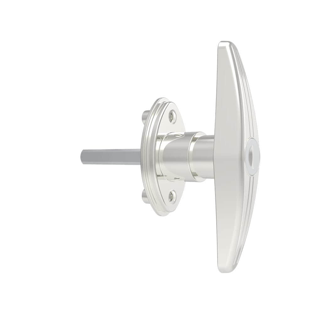 105 Bright Chrome Plated Zinc Alloy Hidden Mount T-Handle Lock | Garage & Jeep Rear Cover Concealed Installation Door Lock