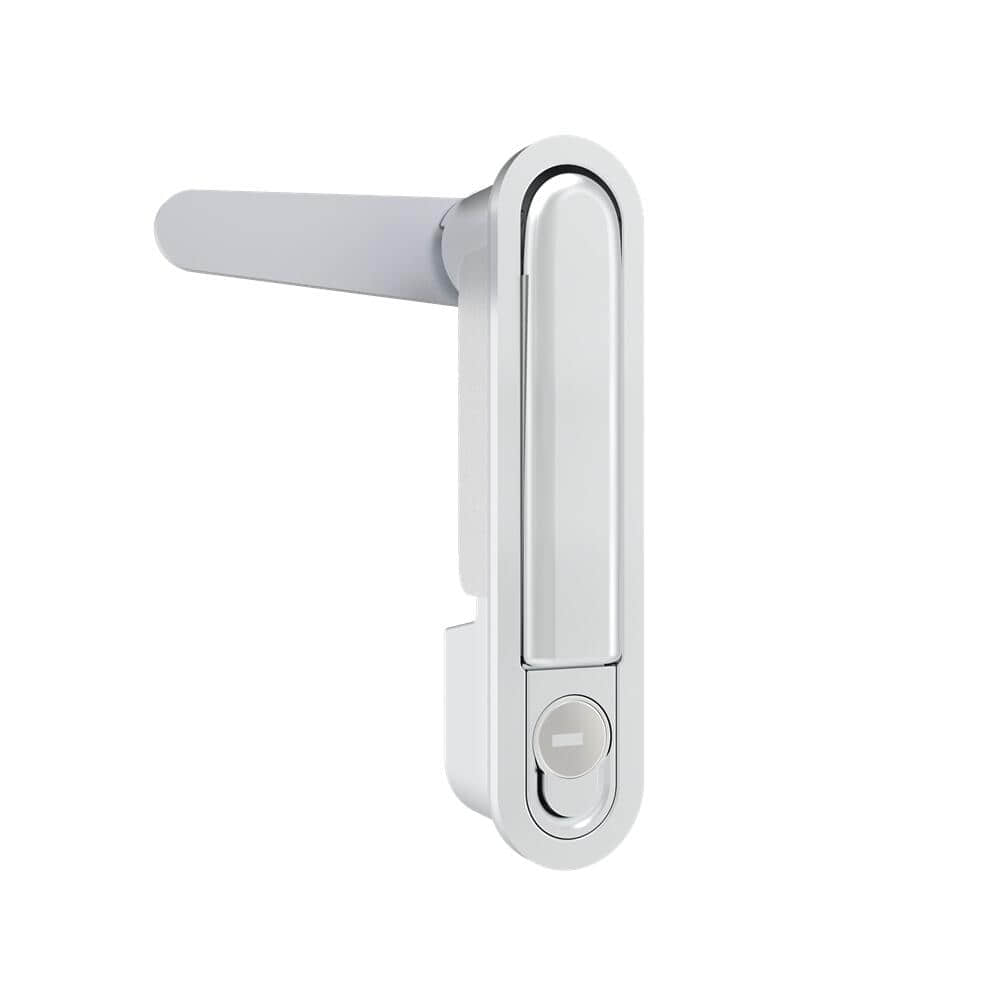 36 Zinc Alloy Silver Spray Paint K333 Rotary Handle Flat Lock | Universal Cabinet Lock for Network & Electrical Control Equipment