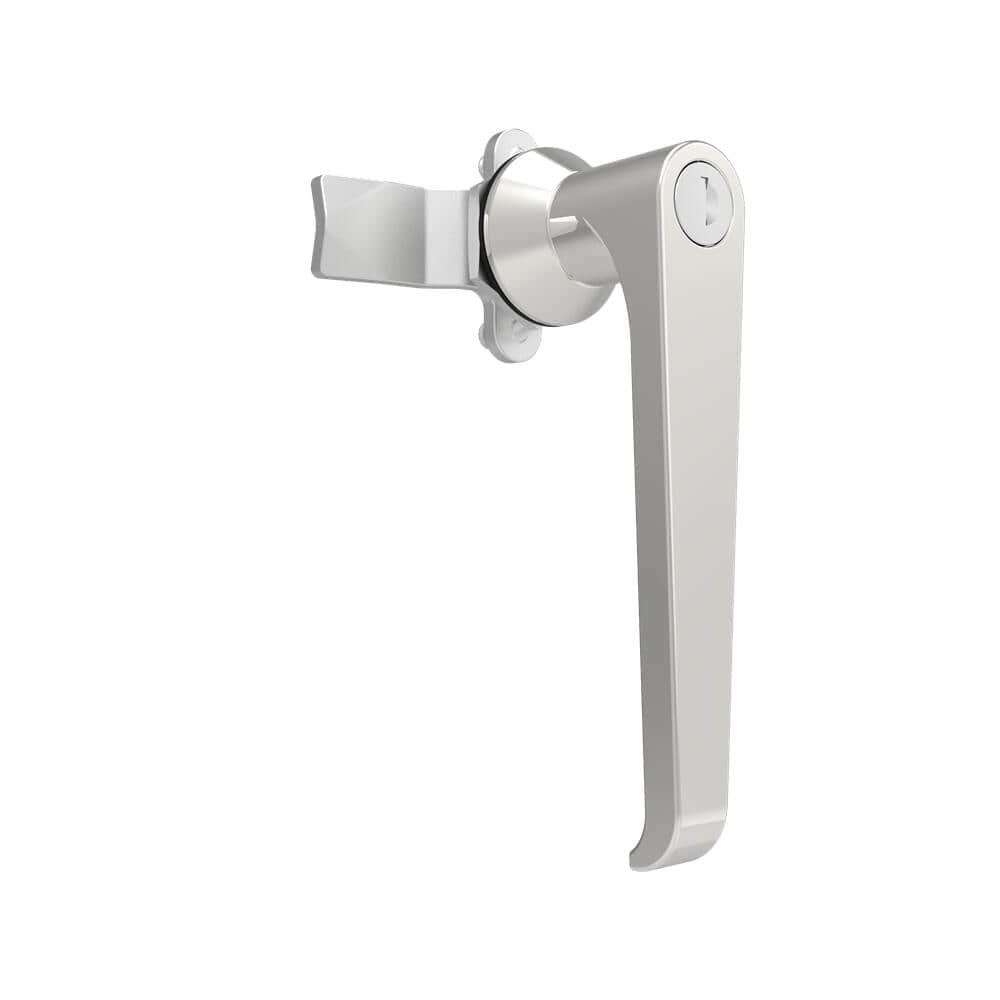 121 Passivated Stainless Steel Sealed L-Type Quarter Turn Handle Lock | Cam Operated Industrial Cabinet Compression Lock