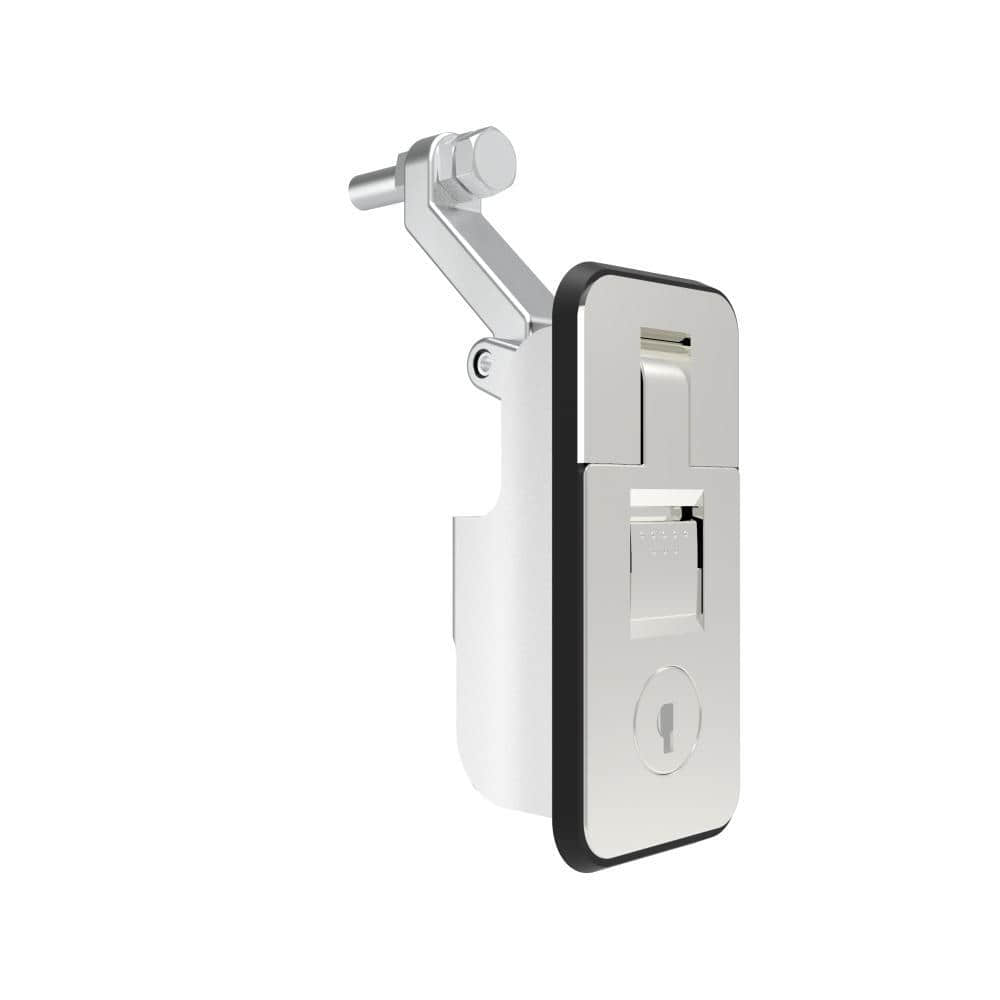 86 Chrome Plated Zinc Alloy Small Sealed Key & Thumb Operated Compression Lever Latch | All-in-one Industrial Cabinet Compression Lock