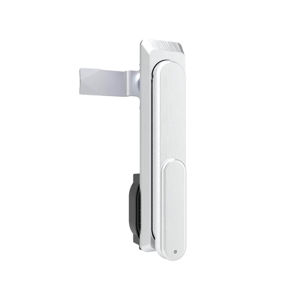 46 Passivated Stainless Steel Waterproof Rotary Handle Flat Panel Lock | Universal Left Right Open Design with External Waterproof Shield