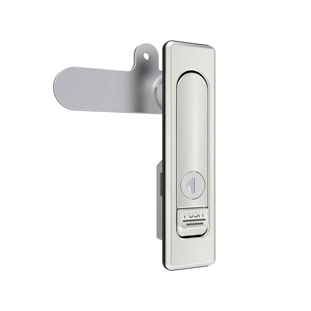 15 Passivated Stainless Steel K200 Rotating Handle Flat Lock | Universal Left Right Open for Industrial Electrical Network Cabinets