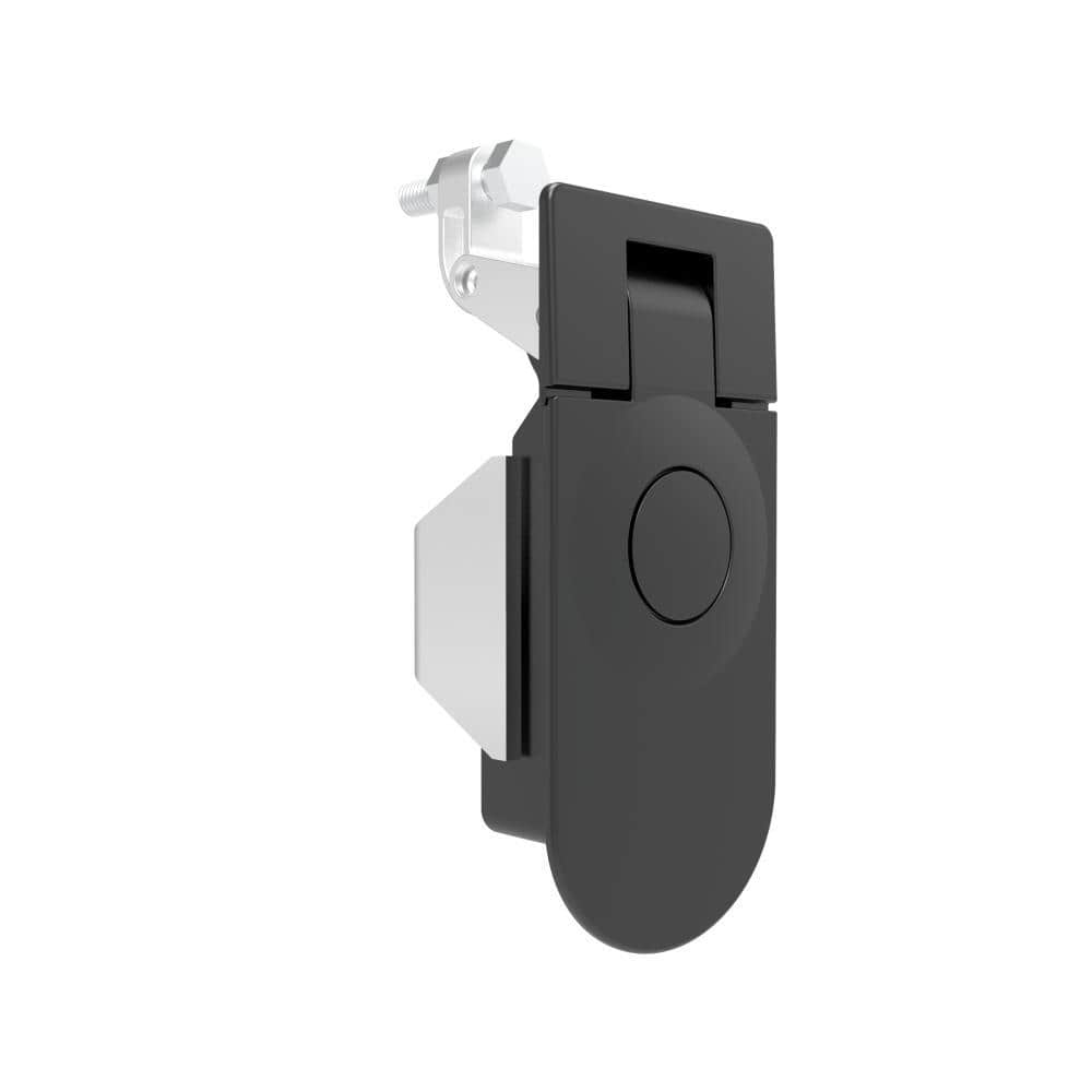 64 Black Powder Coated Zinc Alloy Sealed Non-locking Compression Lever Latch | Dustproof Sealed Cabinet Compression Door Latch