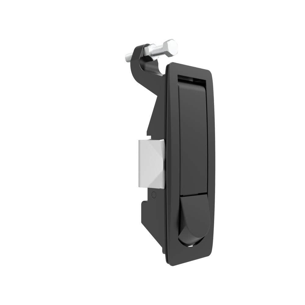 52 Black Powder Coated Zinc Alloy Convex Trigger Non-sealed Compression Lever Latch | Universal Mount Compression Cabinet Lock