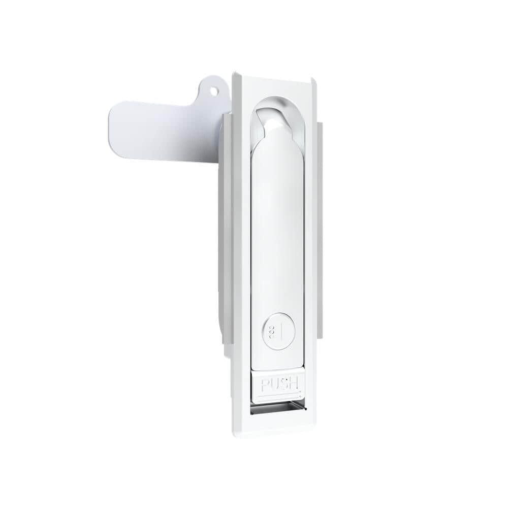 20 Zinc Alloy Silver Spray Paint K200 Rotary Handle Flat Lock | Universal Left Right Open for Industrial Network & Electrical Cabinets