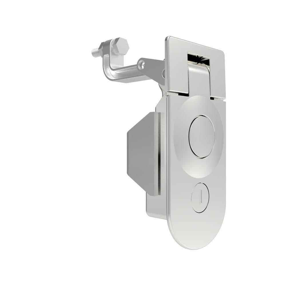 71 Chrome Plated Zinc Alloy Sealed Key Operated Compression Lever Latch | Fully Sealed Keyed Industrial Compression Cabinet Lock