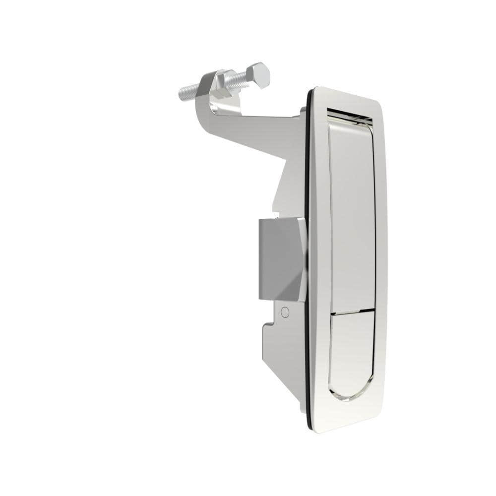 55 Chrome Electroplated Zinc Alloy Retractable Flush Trigger Non-sealed Compression Lever Latch | Industrial Compression Cabinet Door Lock