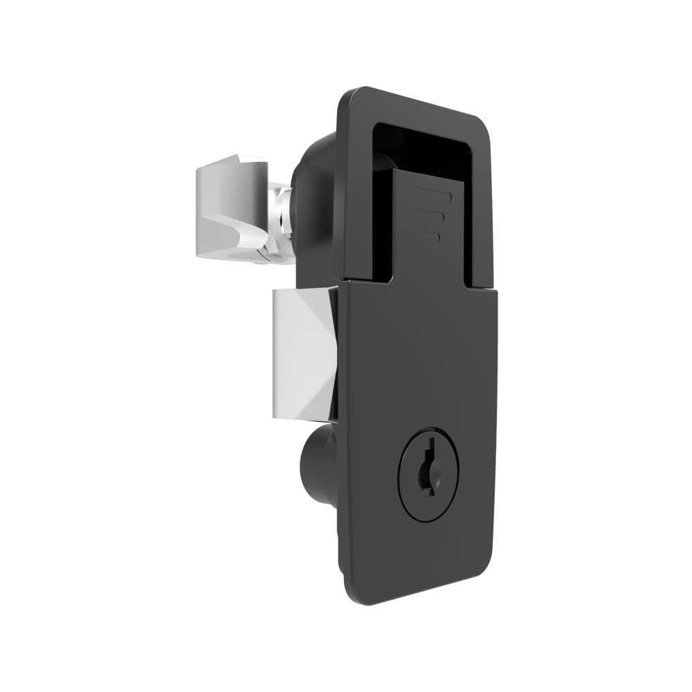 92 Black Powder Coated Medium Embedded Lift-turn Compression Latch | Hidden Installation Cabinet Compression Lock for Equipment Boxes