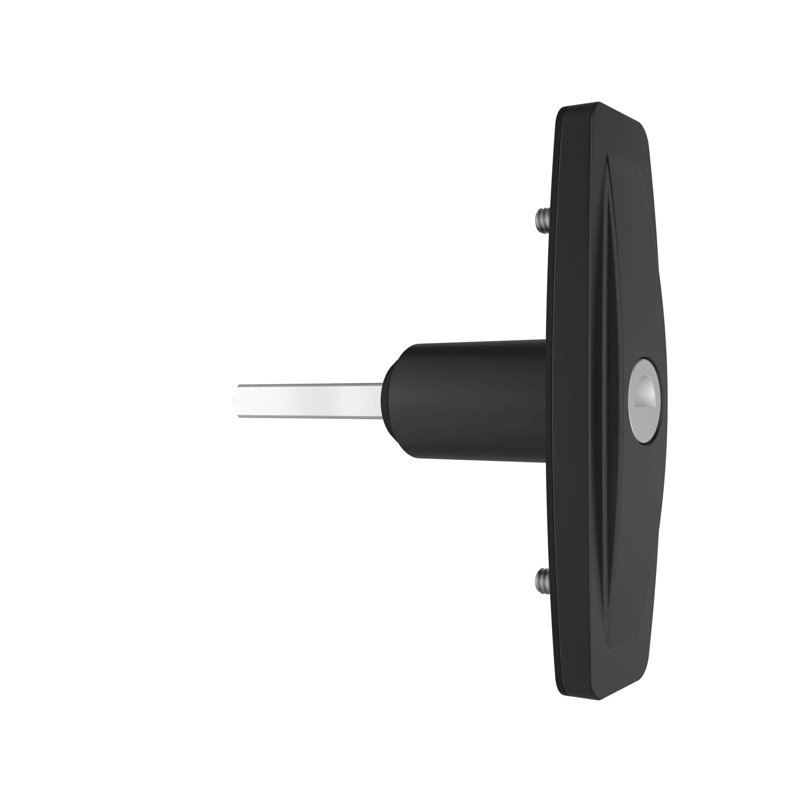 104 Black Powder Coated Zinc Alloy Pop-up T-Handle Lock | Universal Left Right Rotate Press-open RV & Equipment Cabinet Lock